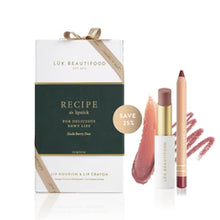 Load image into Gallery viewer, LÜK BEAUTIFOOD - Recipe of a Lipstick | Nude Berry Duo
