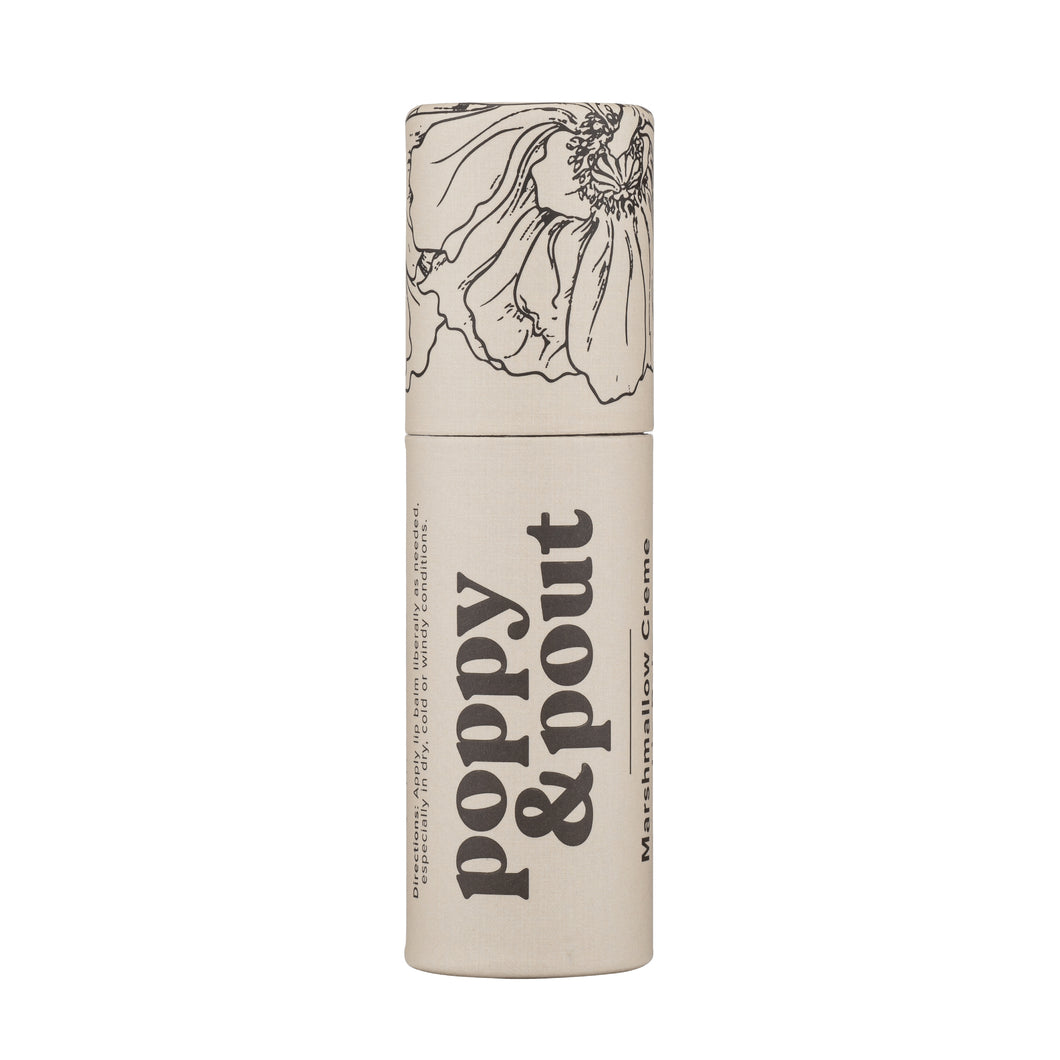 Poppy & Pout Lip Balm - Marshmallow Creme