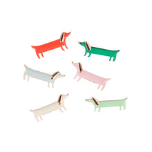 Load image into Gallery viewer, Meri Meri - Festive Stripe Sausage Dog Crackers
