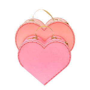 Meri Meri - Pink Heart Suitcases