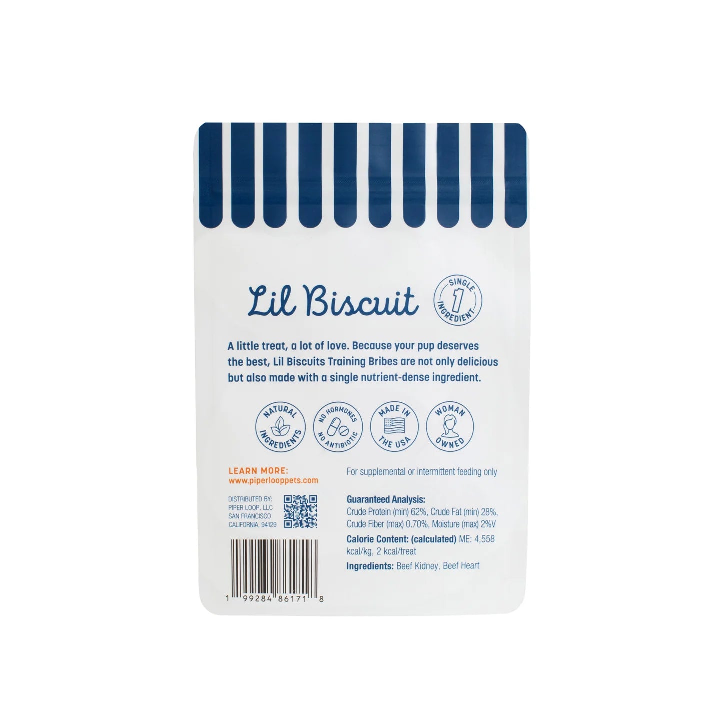 Piper Loop Pets - Lil Biscuit Treat Pouches | Freeze-Dried Beef