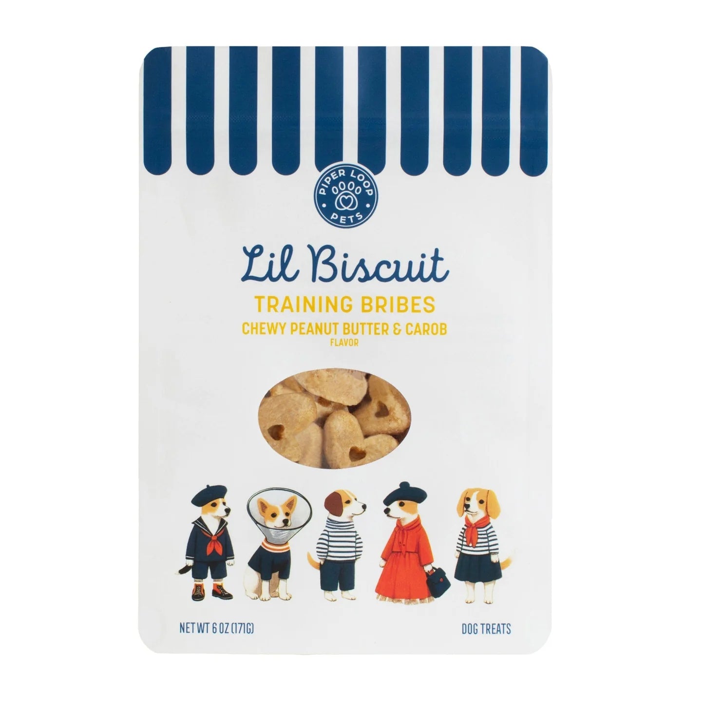 Piper Loop Pets - Lil Biscuit Treat Pouches | Chewy Peanut Butter & Carob