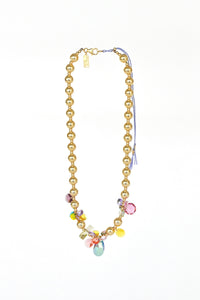 Abacus Row Moon Flower Necklace - No. 10