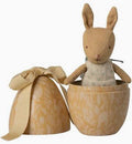 Maileg Easter Egg with Micro Rabbit - Small | Cream Yellow