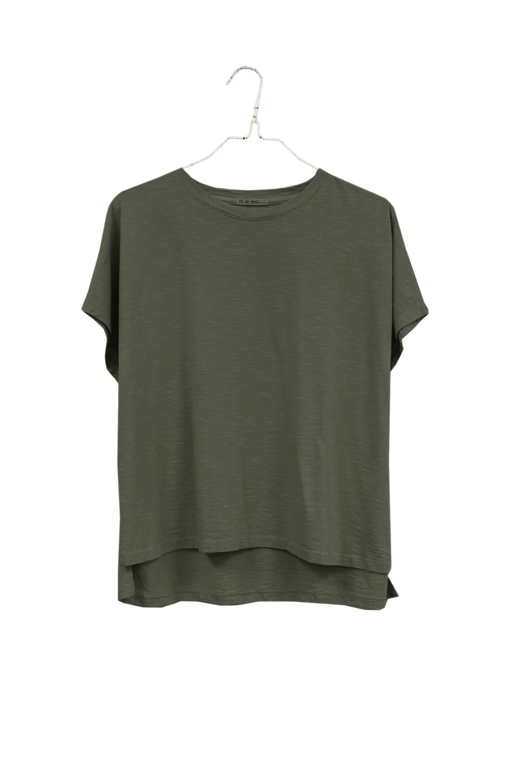 It Is Well L.A. Everyday Boxy Tee - Olive