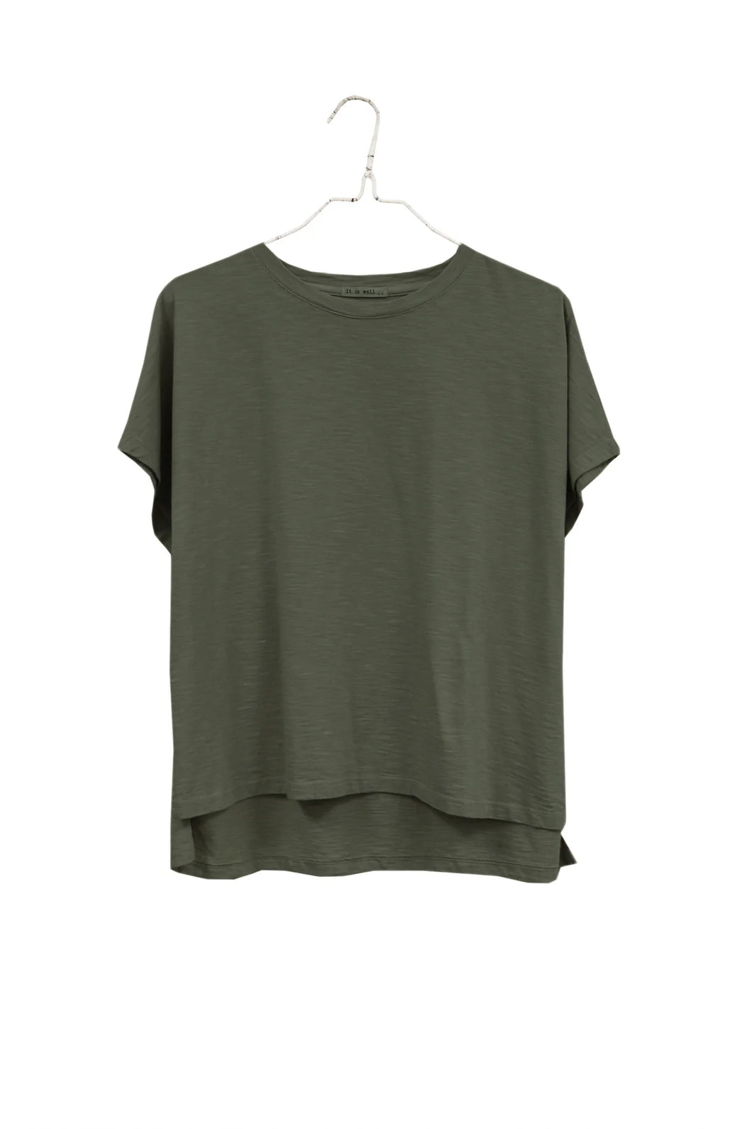 It Is Well L.A. Everyday Boxy Tee - Olive