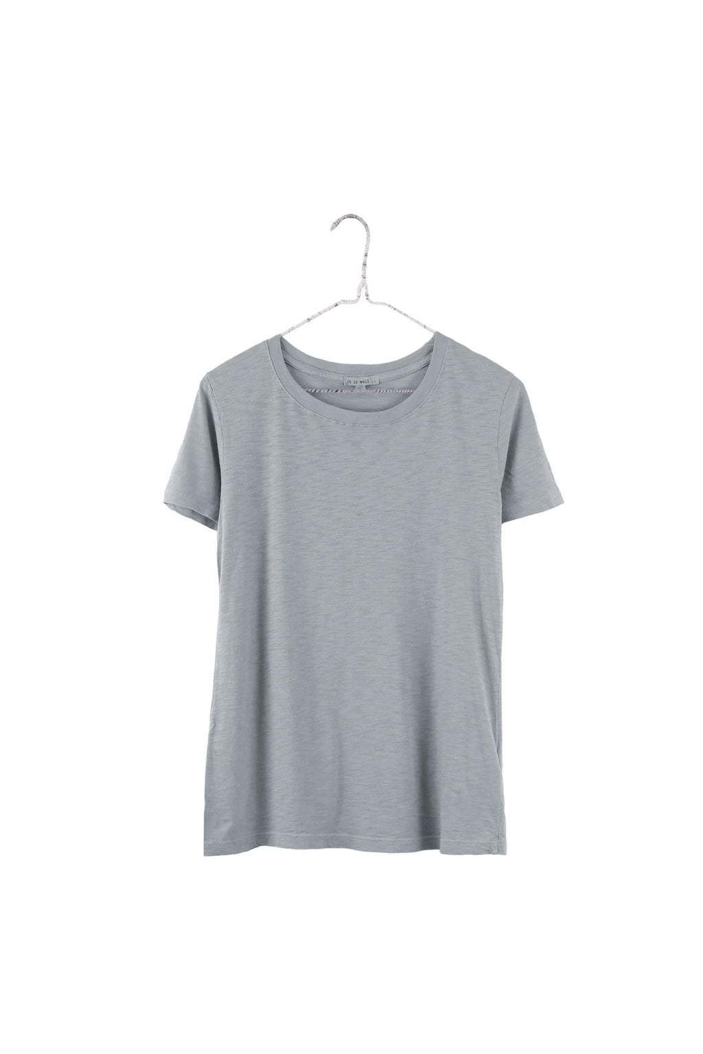 It Is Well L.A. Everyday Crewneck Short Sleeve T-shirt - Slate Gray