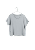It Is Well L.A. Organic Short Sleeve Gauze Top - Slate Gray
