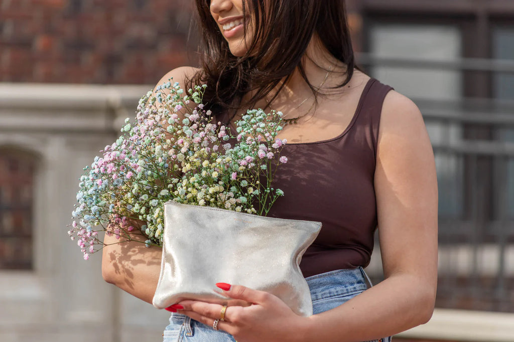 Tracey Tanner - Iridescent Tallula Tote | Hologram Fuschia