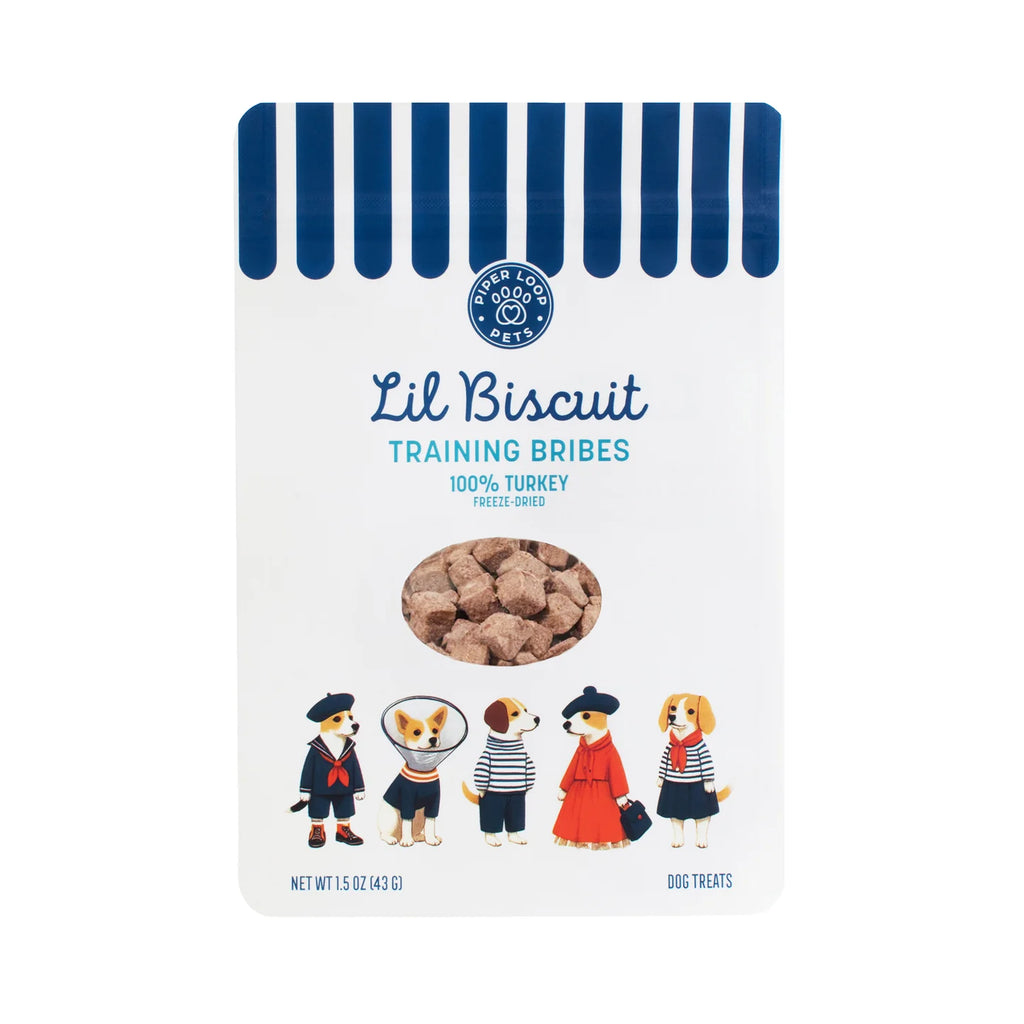 Piper Loop Pets - Lil Biscuit Treat Pouches | Freeze-Dried Turkey
