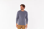 Criquet Cotton Slub Long Sleeve T-Shirt - Steel