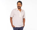 Criquet Performance Players Shirt - Lee Stripe | Pink