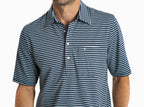 Criquet Performance Players Shirt - Duval Stripe | Navy