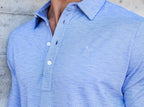 Criquet Brrr Long Sleeve Range Polo - Lapis Blue