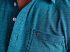 Criquet Top-Shelf Players Shirt - Indigo Mictrostripe