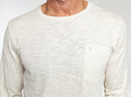 Criquet Cotton Slub Long Sleeve T-Shirt - Natural