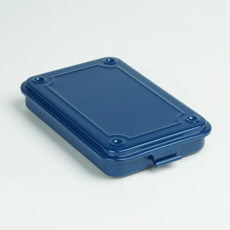 Toyo Steel Toolbox T-152 Steel Stackable Storage Box | Indigo