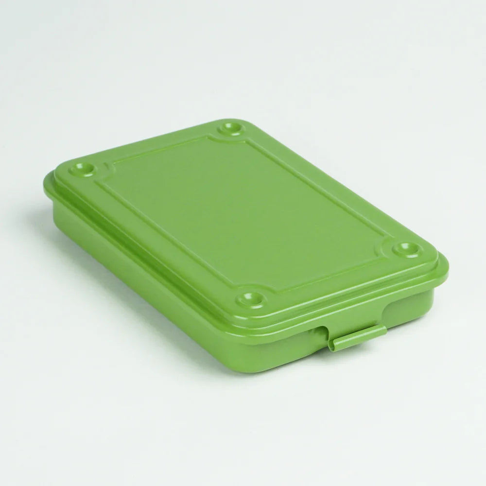 Toyo Steel Toolbox T-152 Steel Stackable Storage Box | Japanese Tea Green