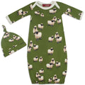 Milkbarn Organic Bamboo Newborn Gown & Hat Set | Valais Sheep