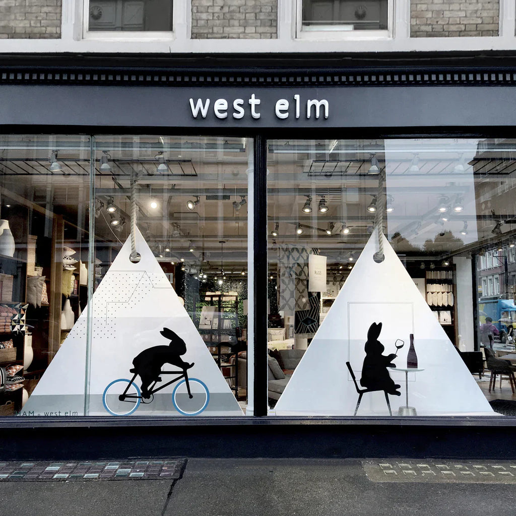 HAM Luxury Greeting Card - Barbecuing Rabbit