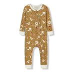 Milkbarn Luxe Stretch Zipper Pajama | Wildflower