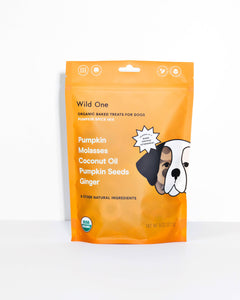 Wild One Organic Vegan Baked Dog Treats - Pumpkin Spice
