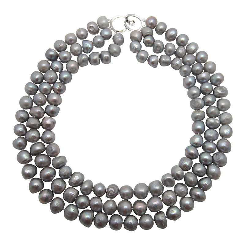 Gray Bam Bam Triple Strand