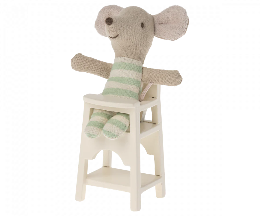 Maileg High Chair, Mouse - Off white