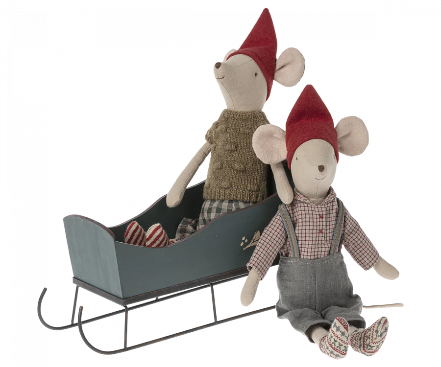 Maileg Sleigh Green - Size: Medium