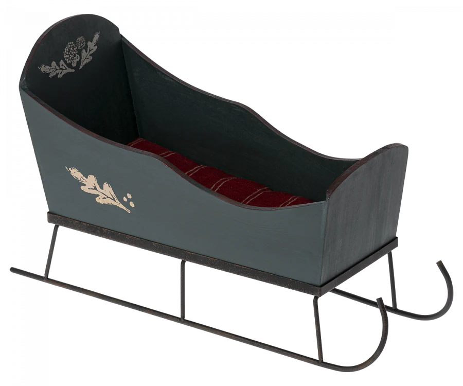 Maileg Sleigh Green - Size: Medium