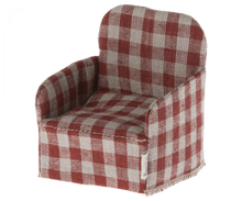 Load image into Gallery viewer, Maileg Mouse Chair - Red Check
