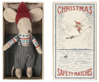 Maileg Christmas Mouse Big Brother - Matchbox