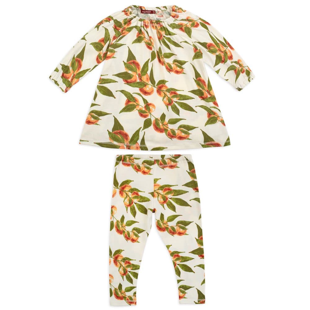 Milkbarn Bamboo and Organic Dress and Leggings Set