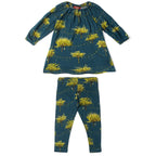 Milkbarn Organic Cotton Muslin and Bamboo Dress + Leggings Set - Various