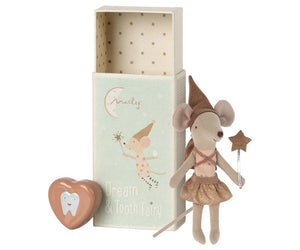 Maileg Tooth Fairy Mouse Rose - Matchbox