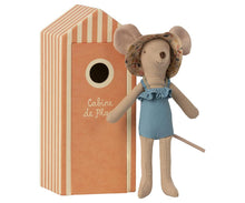 Load image into Gallery viewer, Maileg Beach Mouse - Mum in Cabin de Plage
