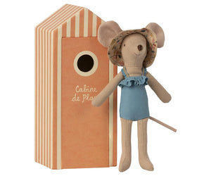 Maileg Beach Mouse - Mum in Cabin de Plage