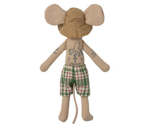 Maileg Beach Mouse - Dad in Cabin de Plage