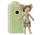 Maileg Beach Mouse - Dad in Cabin de Plage