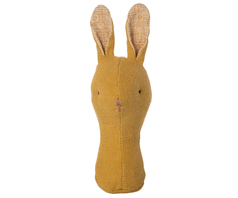 Maileg Lullaby Friends - Bunny Rattle - Dusty Yellow