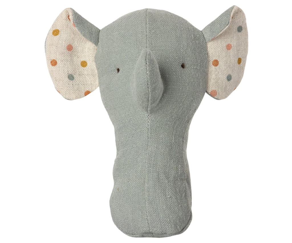 Maileg Lullaby Friends - Elephant Rattle | Light Dusty Blue