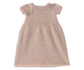 Maileg Pink Knitted Dress, Size 4