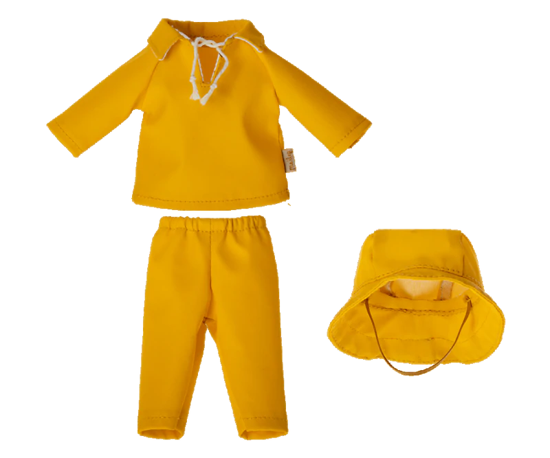 Maileg Rainwear with hat - Teddy Dad