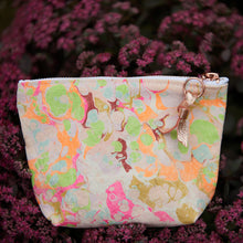 Load image into Gallery viewer, Love Mert - Astral Marbled Pouch Small - Garden Party
