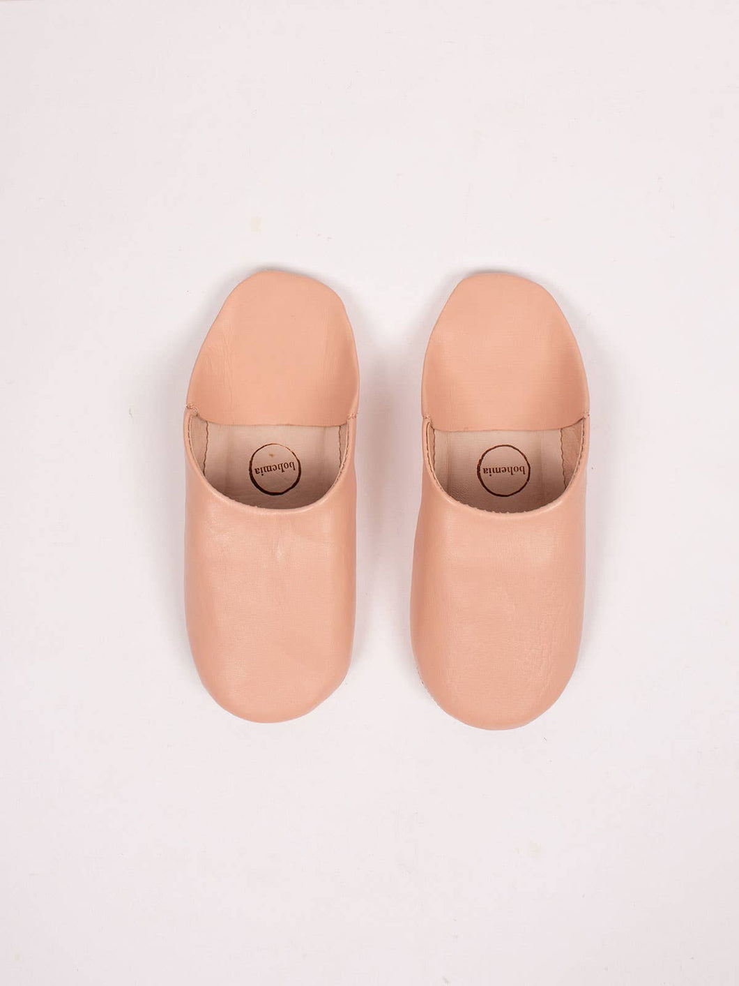 Moroccan Babouche Slippers, Ballet Pink - Small