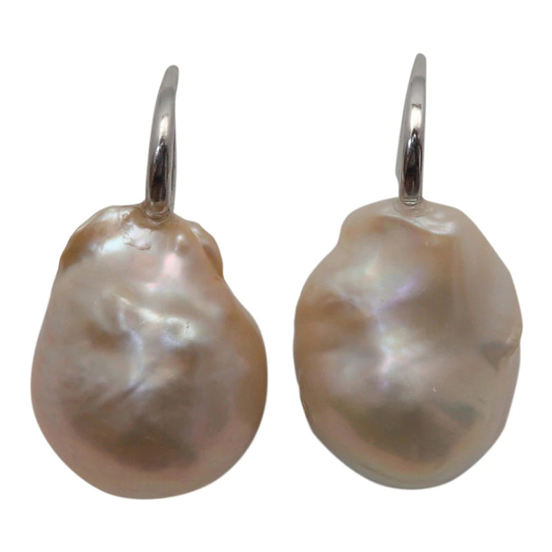 Wild Pearl Drop Earring (Pink/Silver)