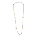 Pistachio Crystal and Wild Pearl Necklace