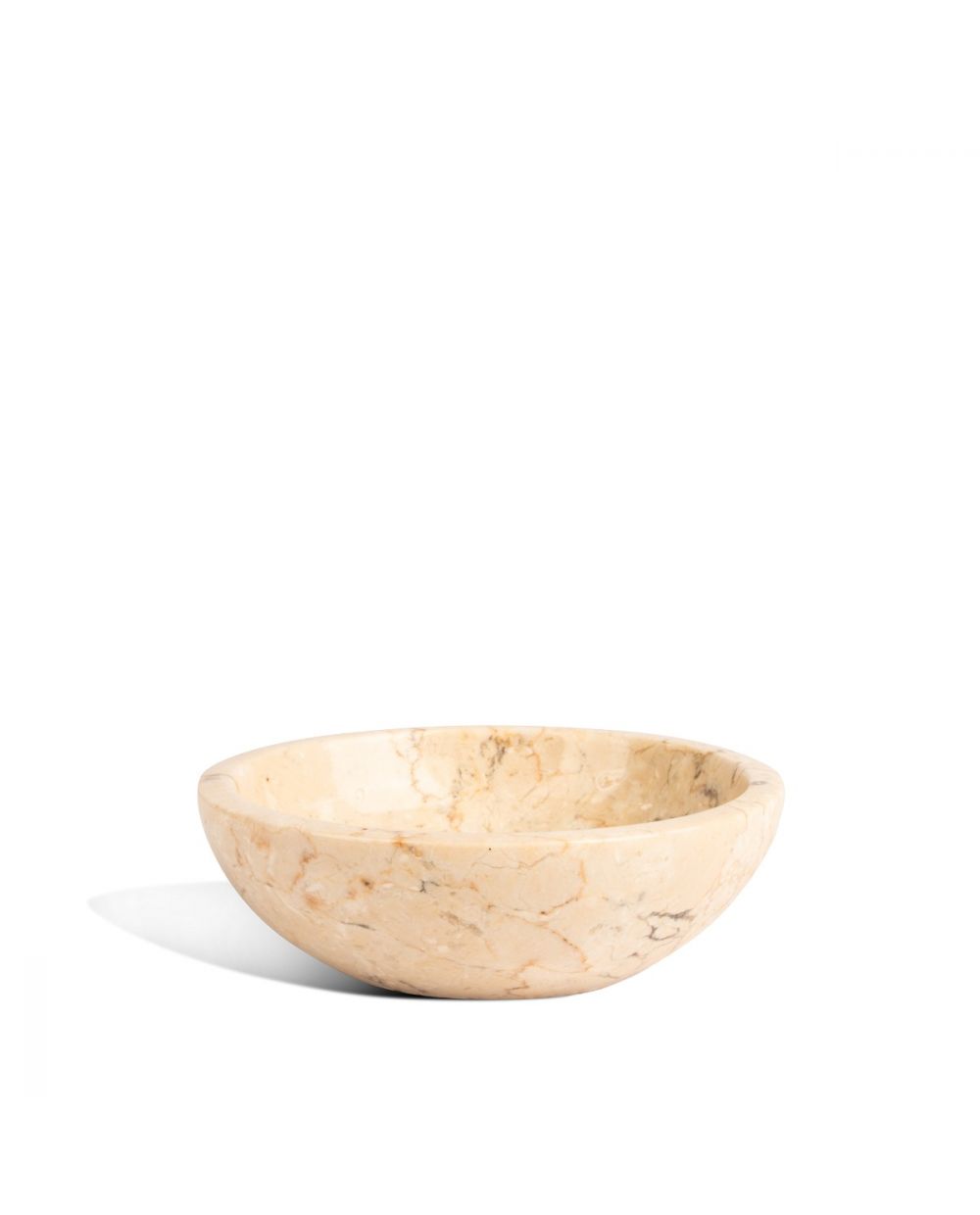 Montes Doggett + Ibolili Round Marble Bowl Creme - Medium