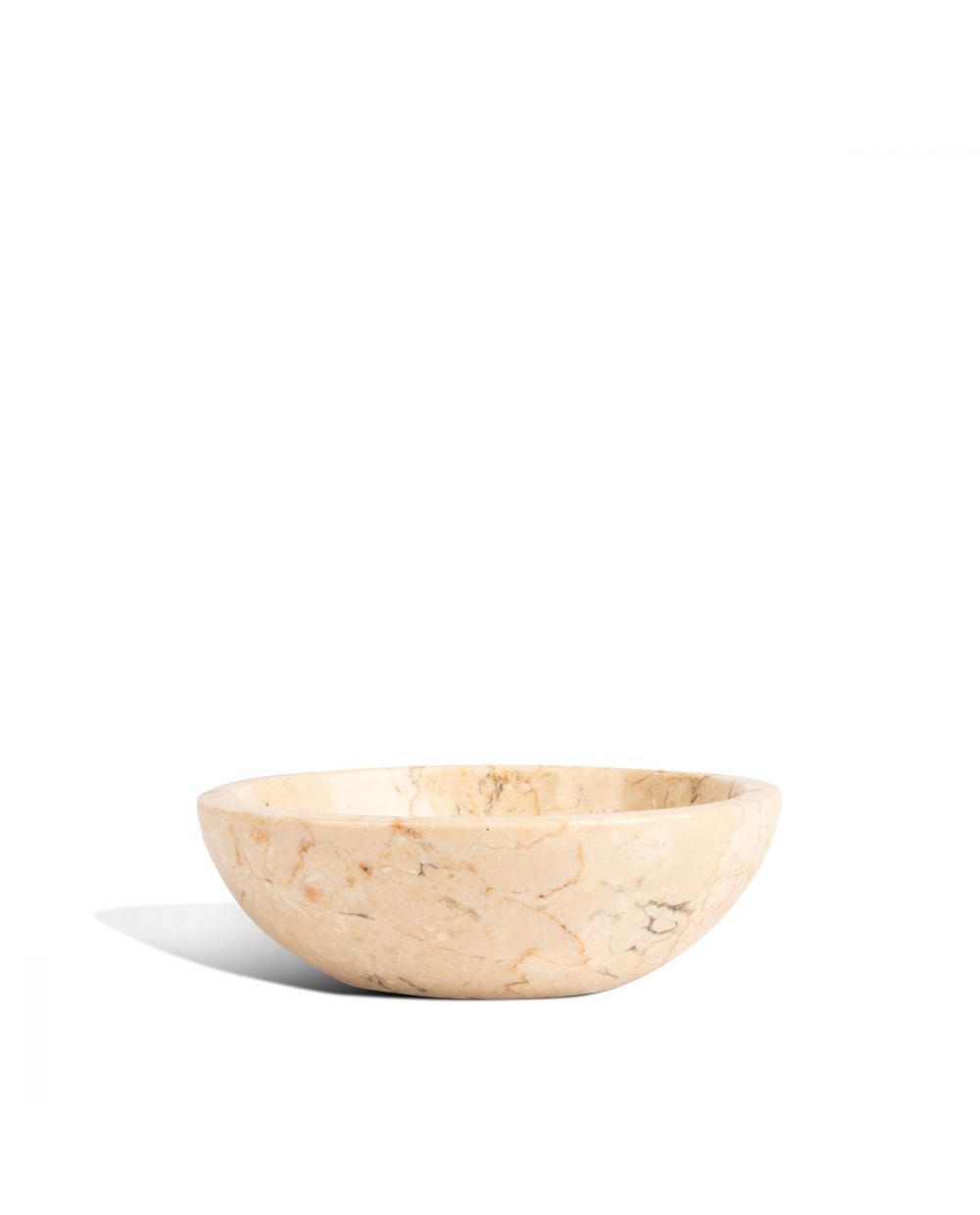 Montes Doggett + Ibolili Round Marble Bowl Creme - Medium