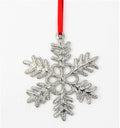 Handmade Pewter Snowflake Christmas Ornament - Style B